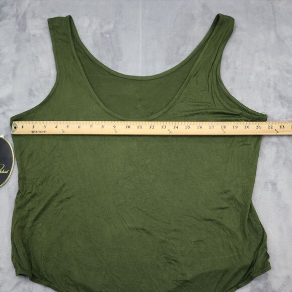 Baby Phat Swimsuit Womens 3X Green Rayon Spandex Logo Printed Tank One Piece - Picture 3 of 16